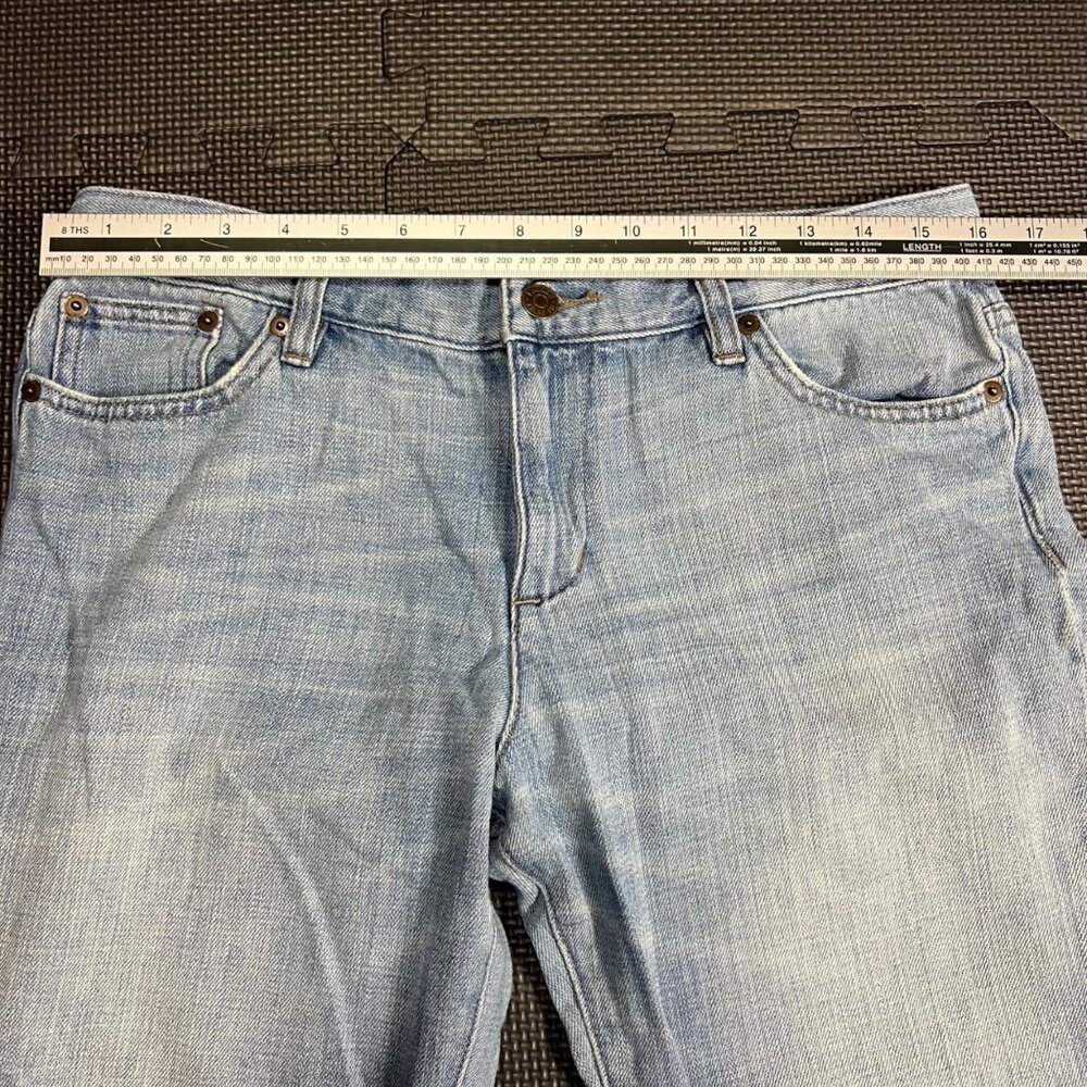Lauren Ralph Lauren Petite Light Wash Denim Jeans 8P Straight Leg 100% Cotton Ca - Picture 5 of 6